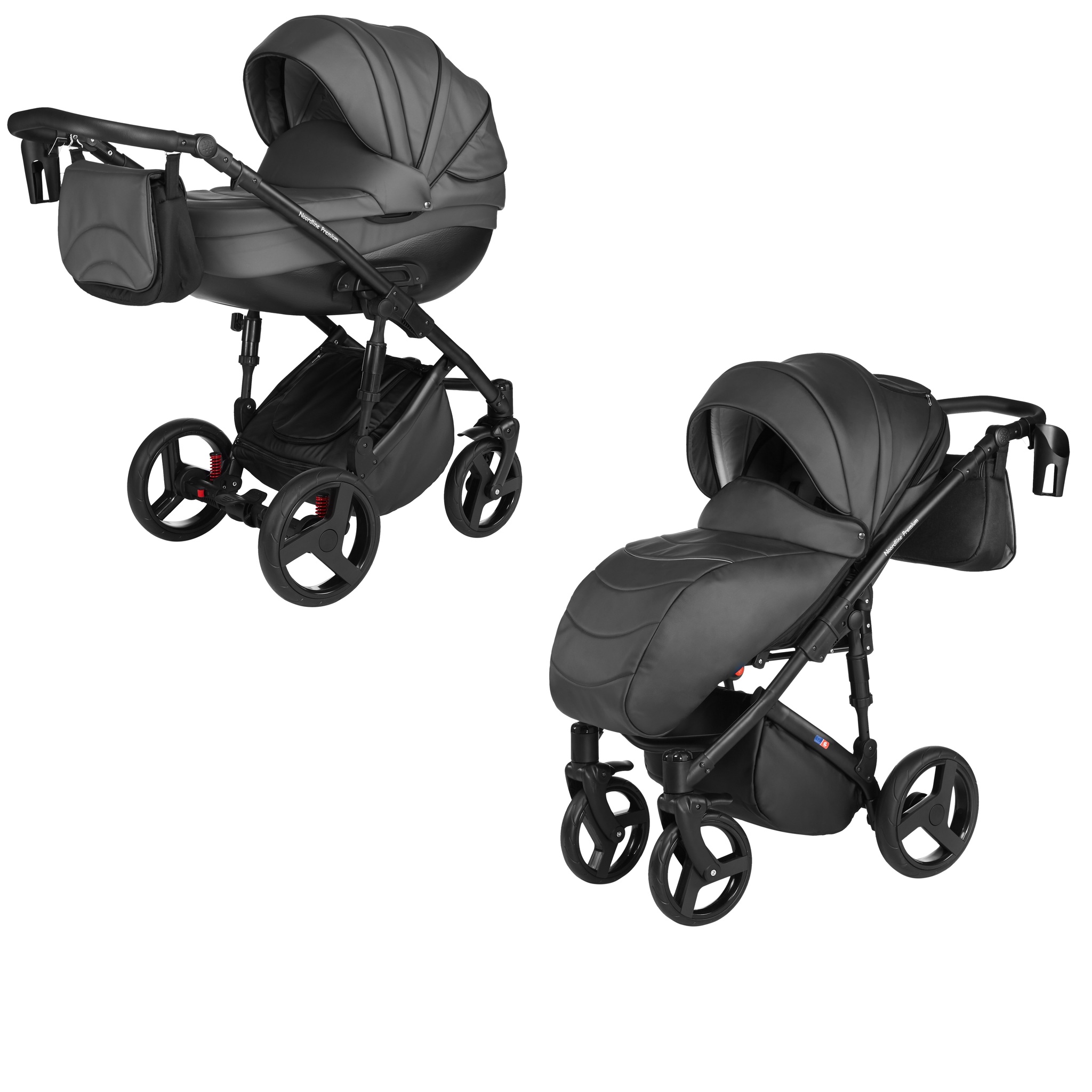 Коляска 2в1 Noordline Olivia Premium Sport Dark Grey