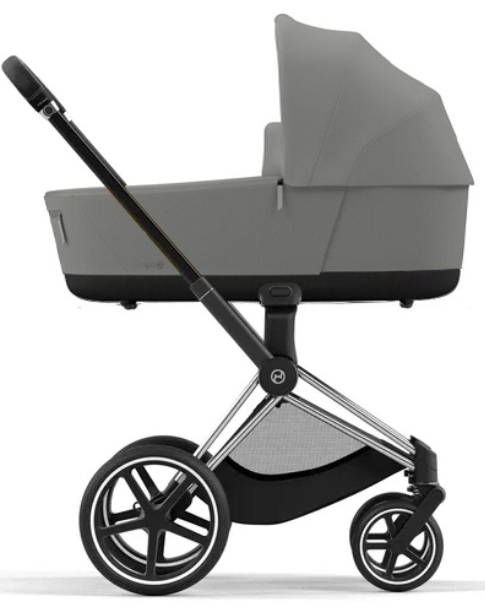 Коляска для новорожденных Cybex Priam IV Mirage Grey, шасси chrome/black