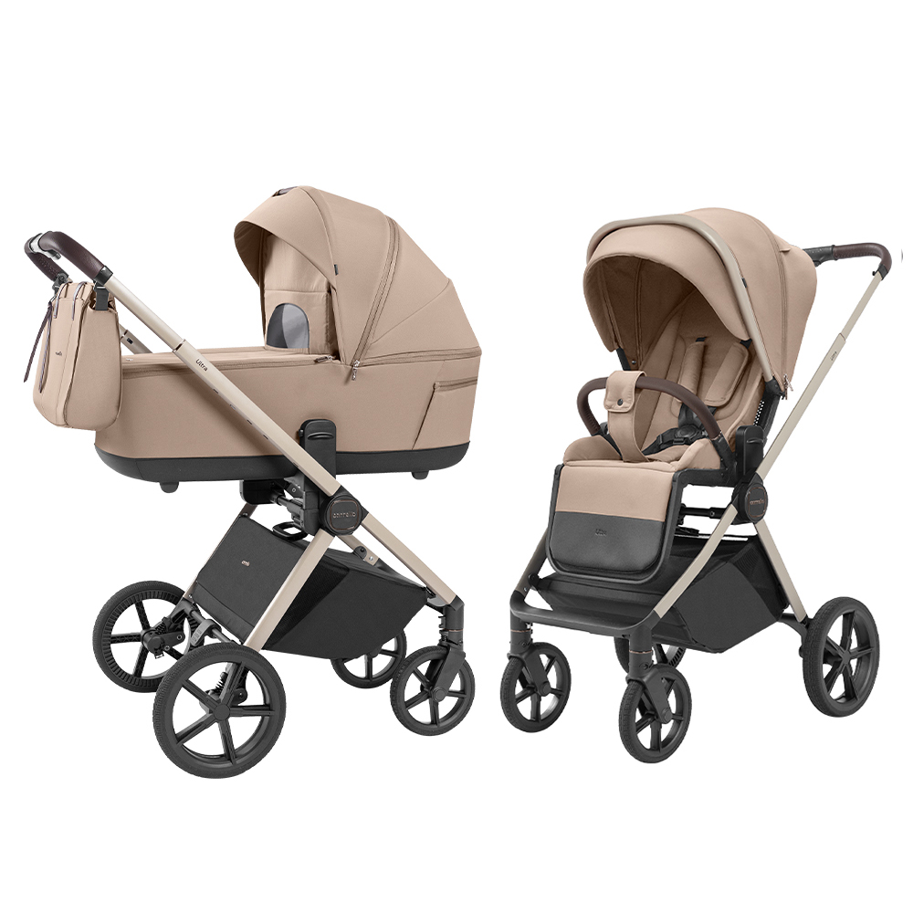 Коляска 2в1 Carrello Ultra 2025 CRL-6527, Floral Beige Коляска 2в1 Carrello Ultra 2025 CRL-6527, Floral Beige