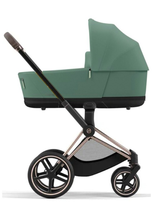 Коляска для новорожденных Cybex Priam IV Leaf Green, шасси rosegold