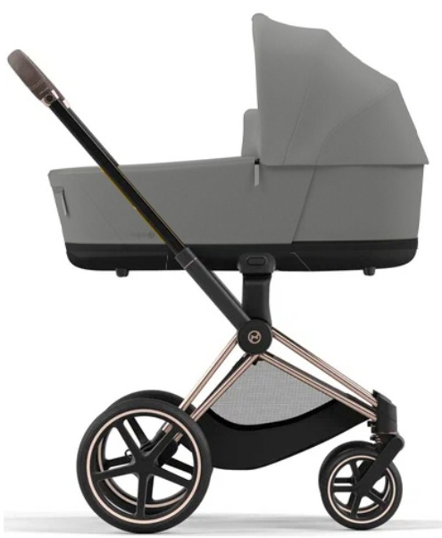 Коляска для новорожденных Cybex Priam IV Mirage Grey, шасси rosegold